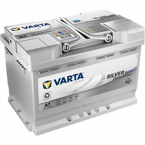 70AH VARTA SILVER A7 P+ 760A AGM L3 - Bezpłatna wymiana