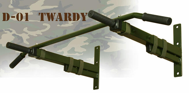 drążek do podciągania, stylizowany, mocna konstrukcja.