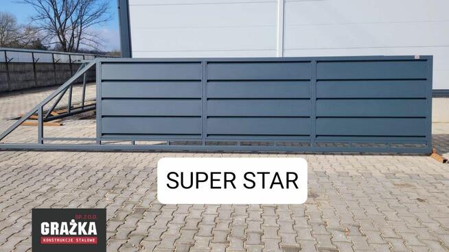 Brama przesuwna pełna Super Star, ocynk+RAL, 5m 6m