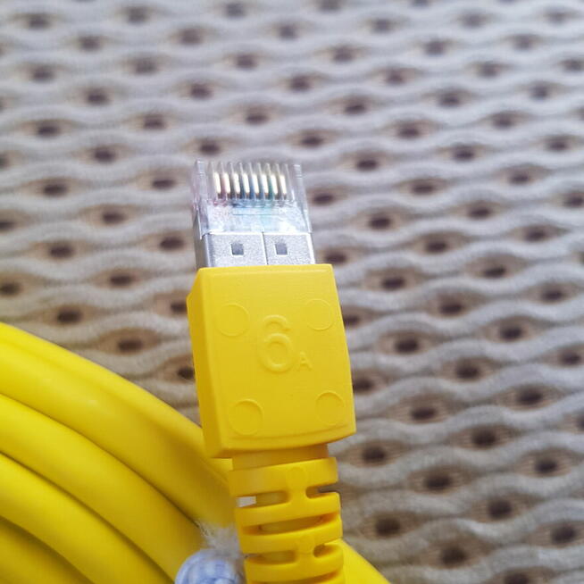 Kabel Krosowy LAN DATWYLER kat.6a flex 4P Zolty 2x po 10M i