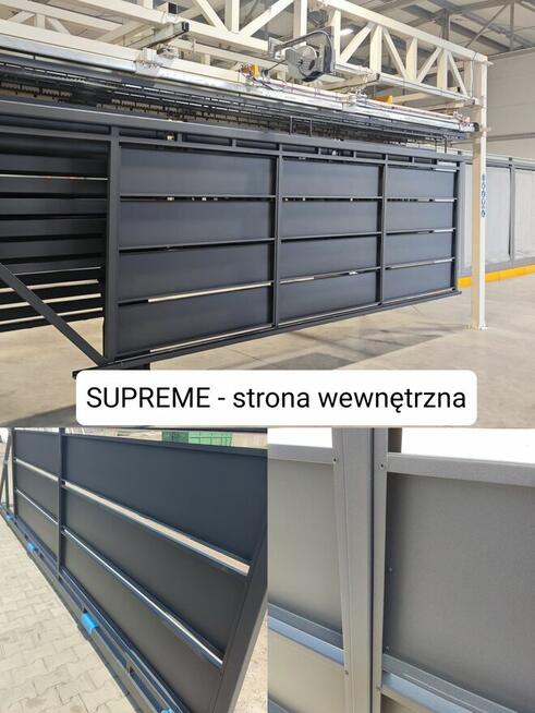 Brama przesuwna palisadowa 4m PREMIUM STAR, ocynk ogniowy