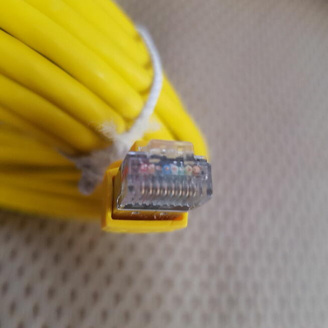 Kabel Krosowy LAN DATWYLER kat.6a flex 4P Zolty 2x po 10M i