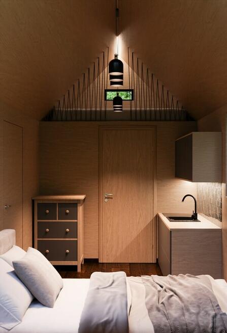 MIKRO HOTEL z wanną LAVA DUO SPA / dom pasywny z projektem