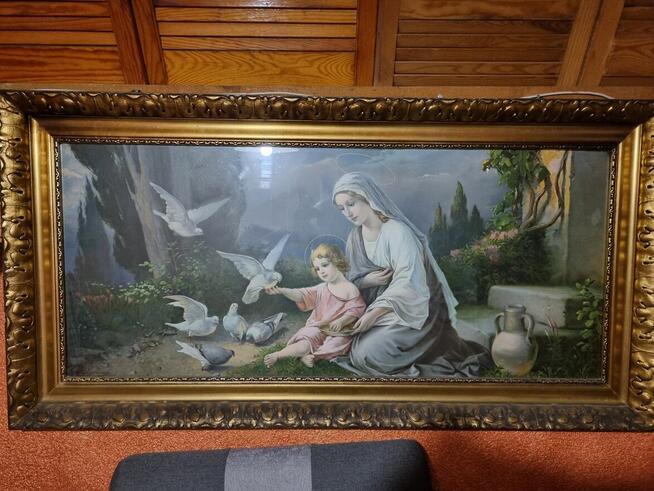 Obraz zabytkowy Św. Franciszek 140x70cm