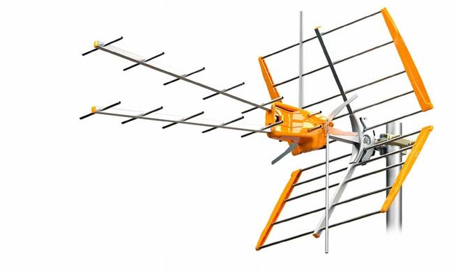 Mocna Antena TV Zewnętrzna.Odbiór też z Poddasza.UHF i VHF