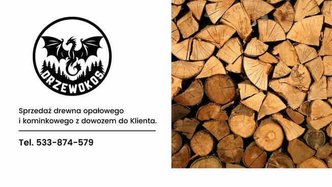 SPRZEDAŻ DREWNA kominkowego, opałowego. OPAŁ. Dąb, buk.