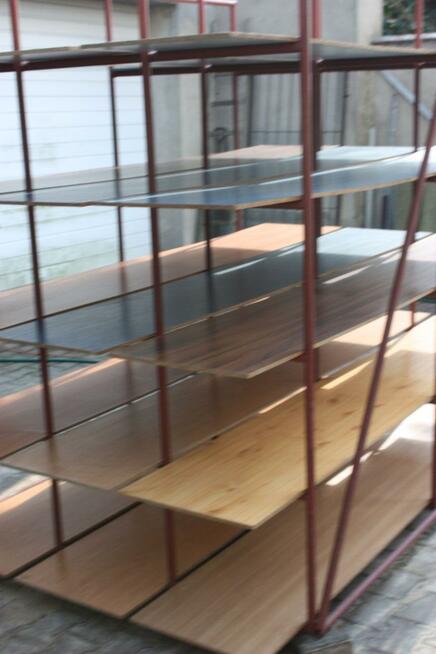 Sprzedam używany, spawany regał magazynowy