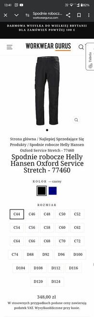 Spodnie robocze r.52 HELLY HANSEN