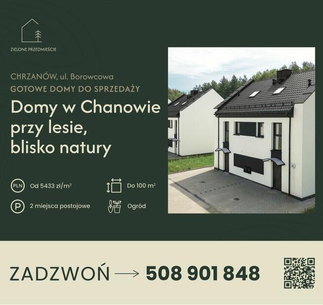 Mieszkanie z ogrodem przy lesie/ 90,5m2/40 min od Krakowa