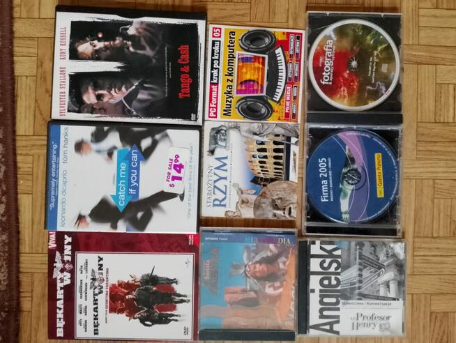 Zestaw płyt CD i DVD, różne.