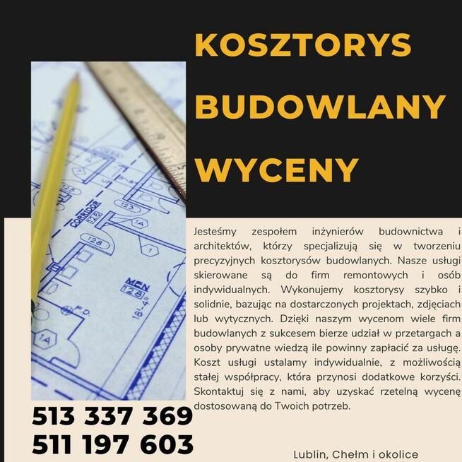 Wyceny, kosztorysy budowlane remontowe