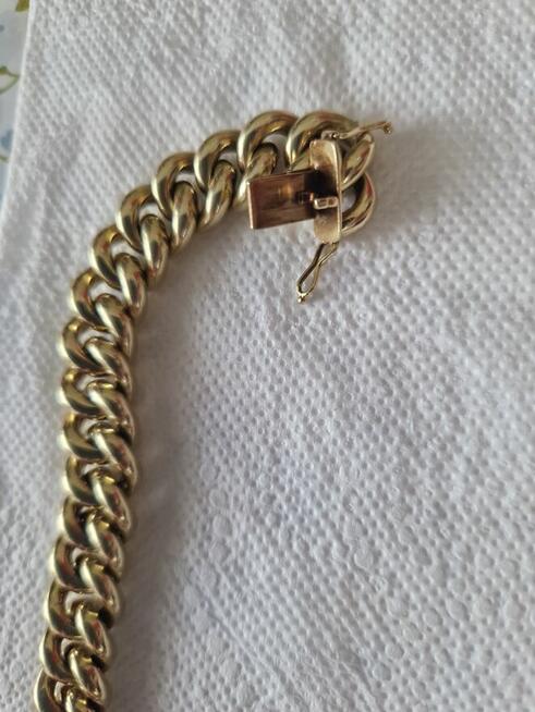 Piękna złota bransoletka 585 próba