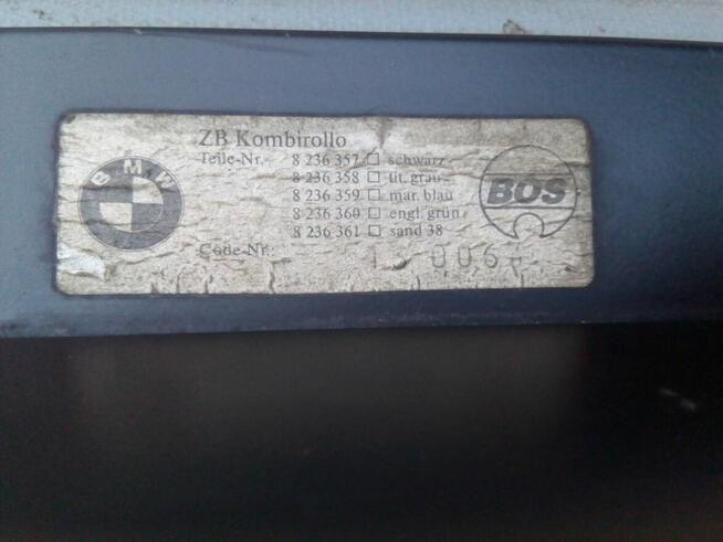 Roleta bagażnika BMW E39 lift kombi szara