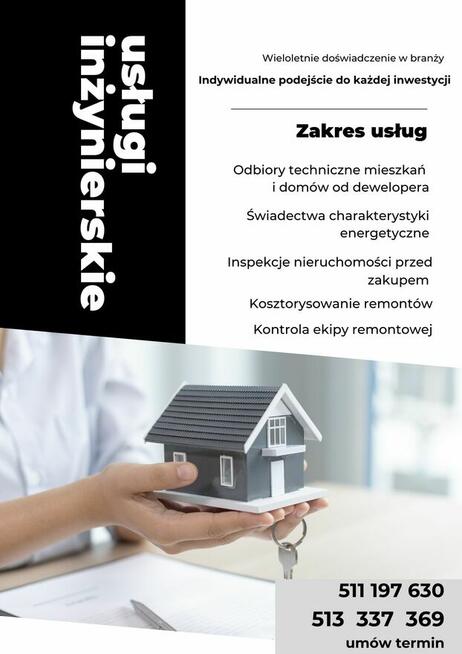 odbiory techniczne mieszkań, świadectwa chatakterystyczne,