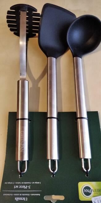 Zestaw kuchenny 3 częściowy GreenPan łyżka -nalewka/chochla