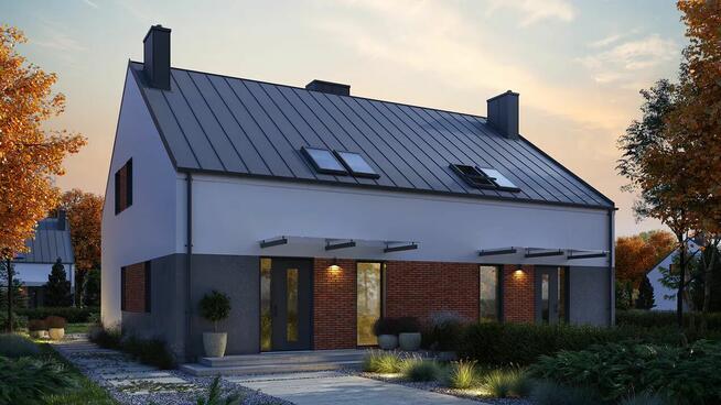 Nowoczesny i kameralny dom w zabudowie bliźniaczej