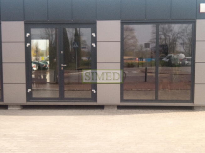 Nowoczesny pawilon na sklep i biuro .