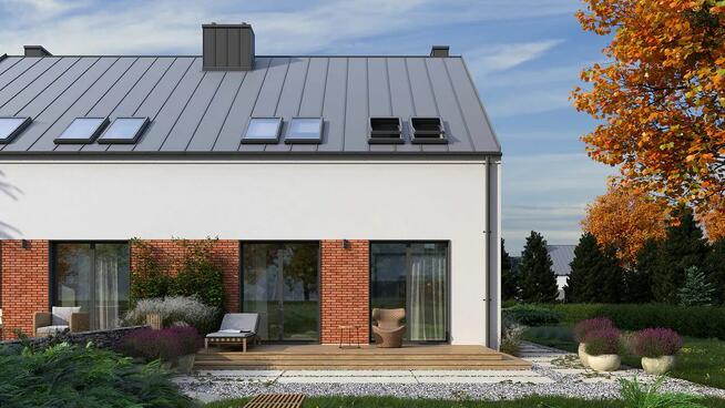 Nowoczesny i kameralny dom w zabudowie bliźniaczej