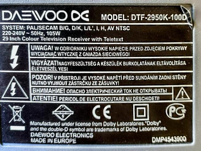 Telewizor 29 Daewoo