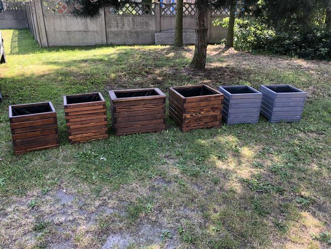 Donica drewniana, dekoracyjna. Wyprzedaż!