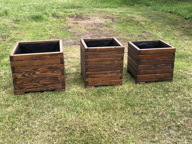 Donica drewniana, dekoracyjna. Wyprzedaż!