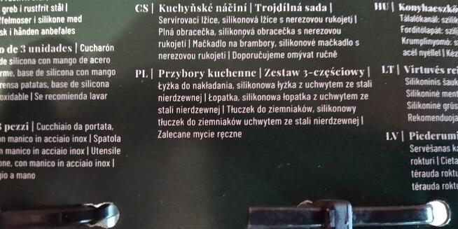 Zestaw kuchenny 3 częściowy GreenPan łyżka -nalewka/chochla
