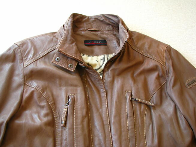 Płaszczyk damski, kurtka skórzana Cabrini rozm. XL