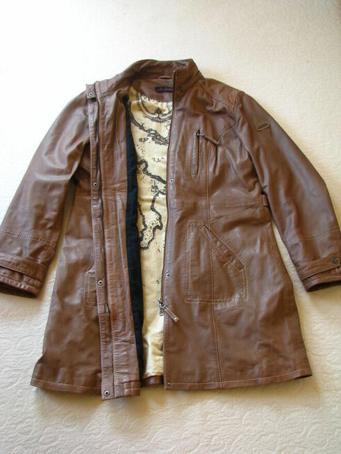 Płaszczyk damski, kurtka skórzana Cabrini rozm. XL