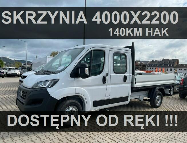 Fiat Ducato L3 140KM 7-osob. 4000x2200 Skrzynia SuperCena Dostępny od ręki 1478 zł