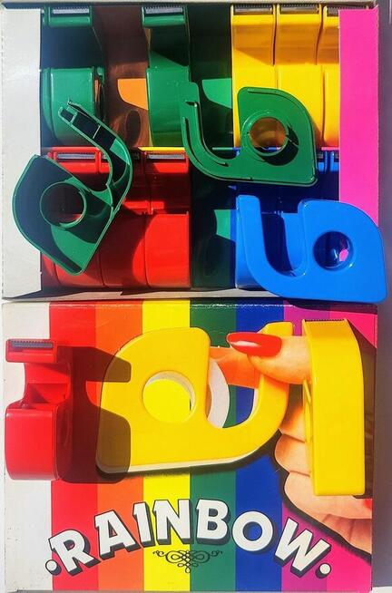 DYSPENSER Dozownik RAINBOW DO TAŚMY KLEJĄCEJ MAX 19mm 30y Ko