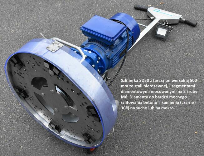 Segment fi 100z 4 diamentami do szlifowania twardych betonów