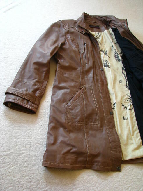 Płaszczyk damski, kurtka skórzana Cabrini rozm. XL