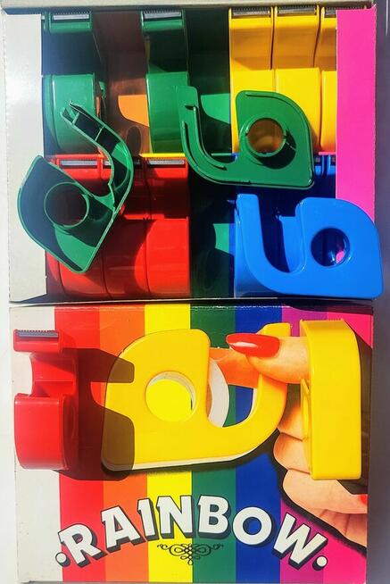 DYSPENSER Dozownik RAINBOW DO TAŚMY KLEJĄCEJ MAX 19mm 30y Ko