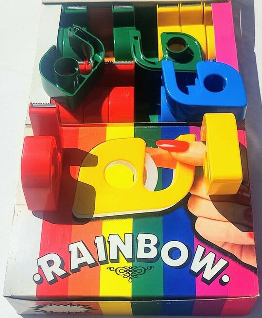 DYSPENSER Dozownik RAINBOW DO TAŚMY KLEJĄCEJ MAX 19mm 30y Ko