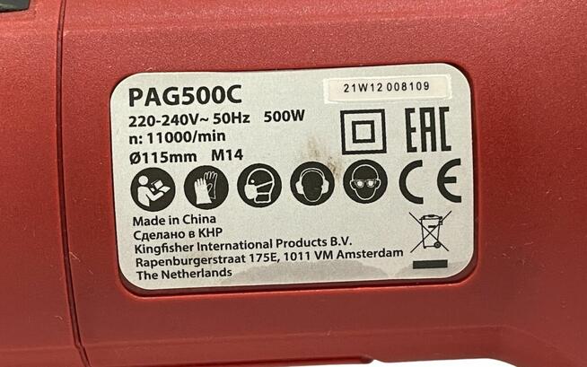 Szlifierka kątowa Performance Power 115 mm 500 W