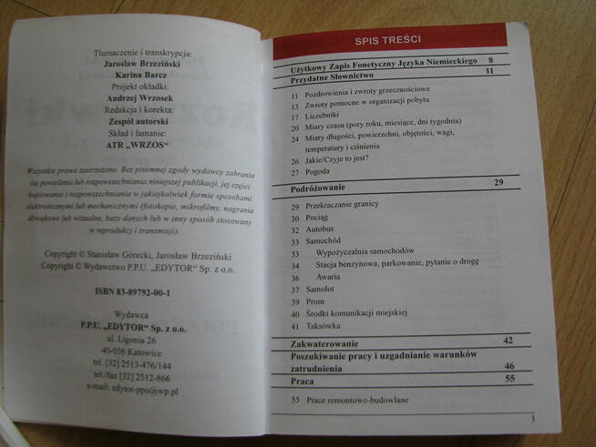 Rozmówki polsko-niemieckie dla wyjeżdżających do pracy