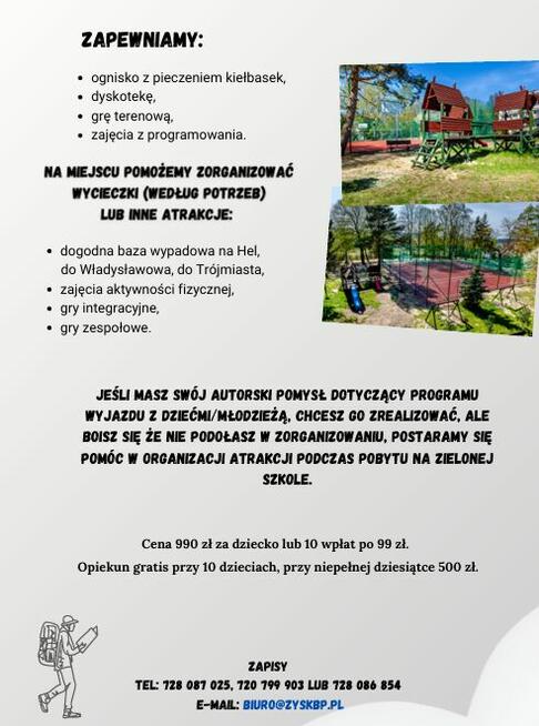 Zielona Szkoła Jastrzębia Góra 11-16.05.2025