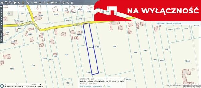 Działka rolno-budowlana bez prowizji od kupującego