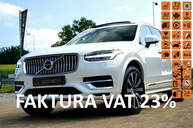 Volvo XC 90 INSCRIPTION panorama FUL LED 7-os SKÓRA nawikamera 360 pneumat hak el.