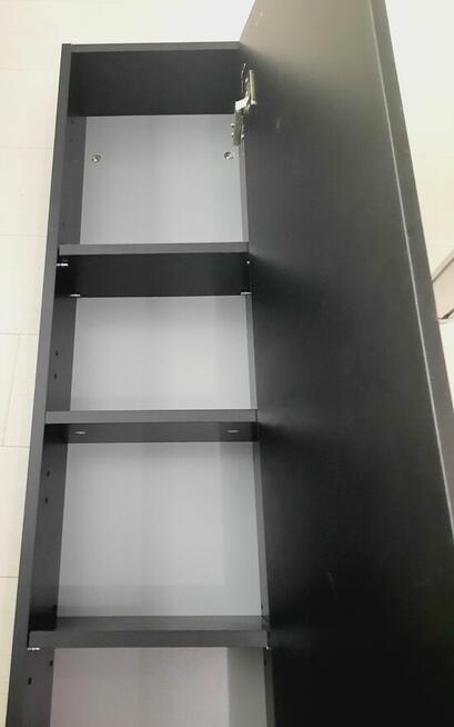 Łazienkowa szafka wisząca Katalonia 30 Sensea czarna złożona