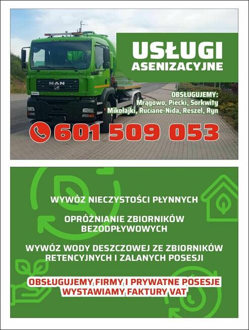 Usługi asenizacyjne wywóz szamba