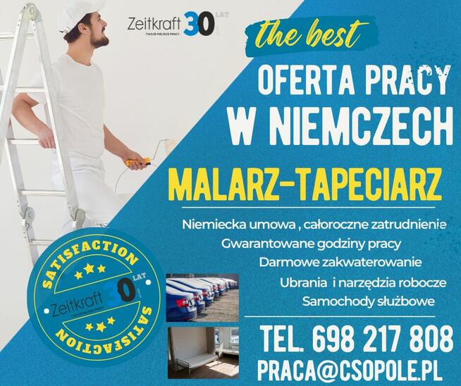 Tapeciarz praca w Niemczech 2025