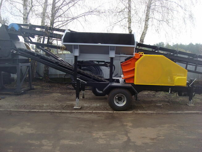 ZESTAW z kruszarką SZCZĘKOWĄ 220X600 napędzany z CIĄGNIKA