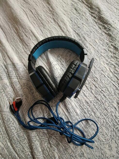 Regulowane słuchawki gamingowe z mikrofonem