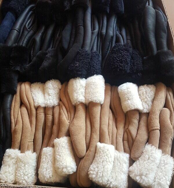 Rękawiczki skórzana naturalne jedno palczaste 100% naturalne