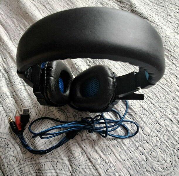 Regulowane słuchawki gamingowe z mikrofonem