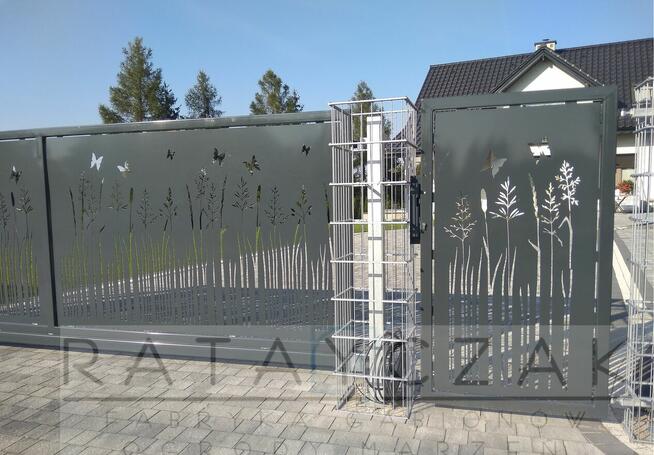 NOWOCZESNA FURTKA WYCINANA WEDŁUG TWOJEGO PROJEKTU