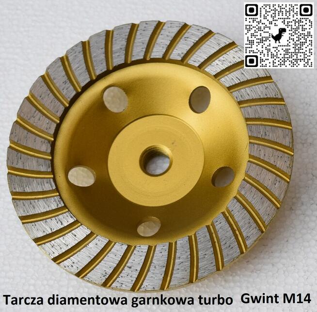Segment fi 100z 4 diamentami do szlifowania twardych betonów