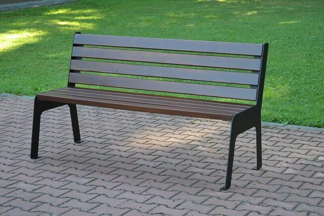 Ławka parkowa z oparciem miejska ogrodowa SONIA W246