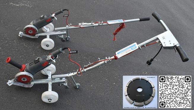 DYLATACJE - Frezarka do fazowania nacięć dylatacji 4+2 kółka